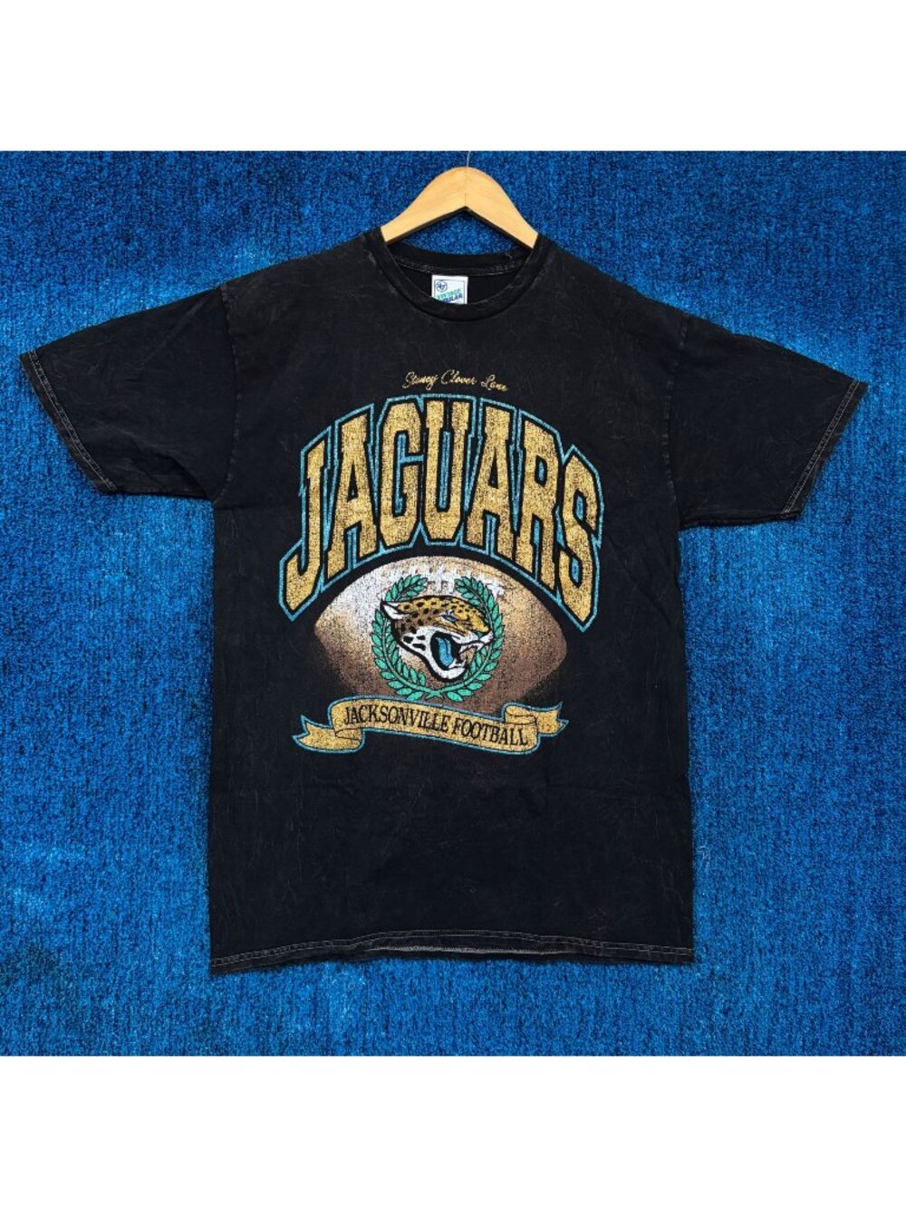 Stoney Clover Lane Jacksonville Jaguar Glitter Rocker Top L